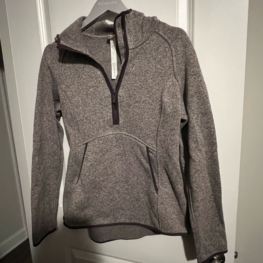 Lululemon pullover sweater hoodie, worn only once, size 8.  Like brand new